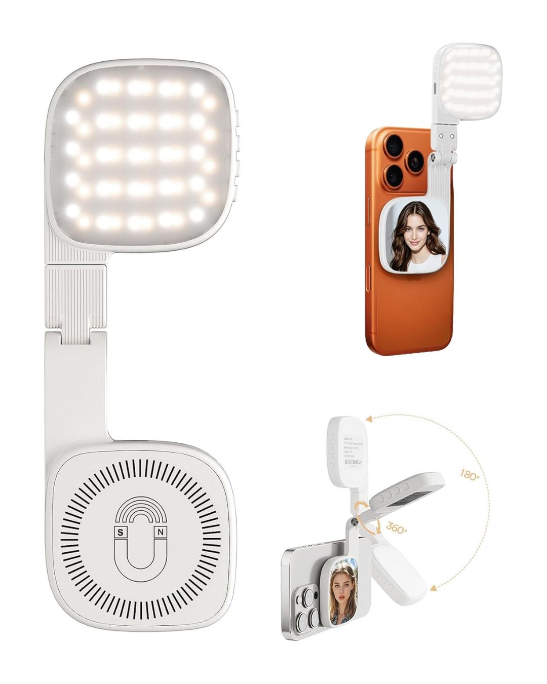 selfie light & mirror